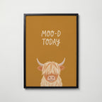 Moo-D Today Poster – svart ram