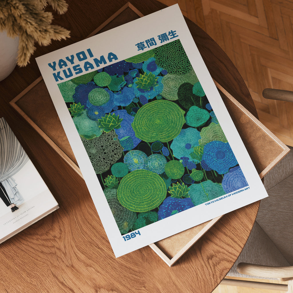 Yayoi Kusama Emerald Lotus Field 1984 Poster