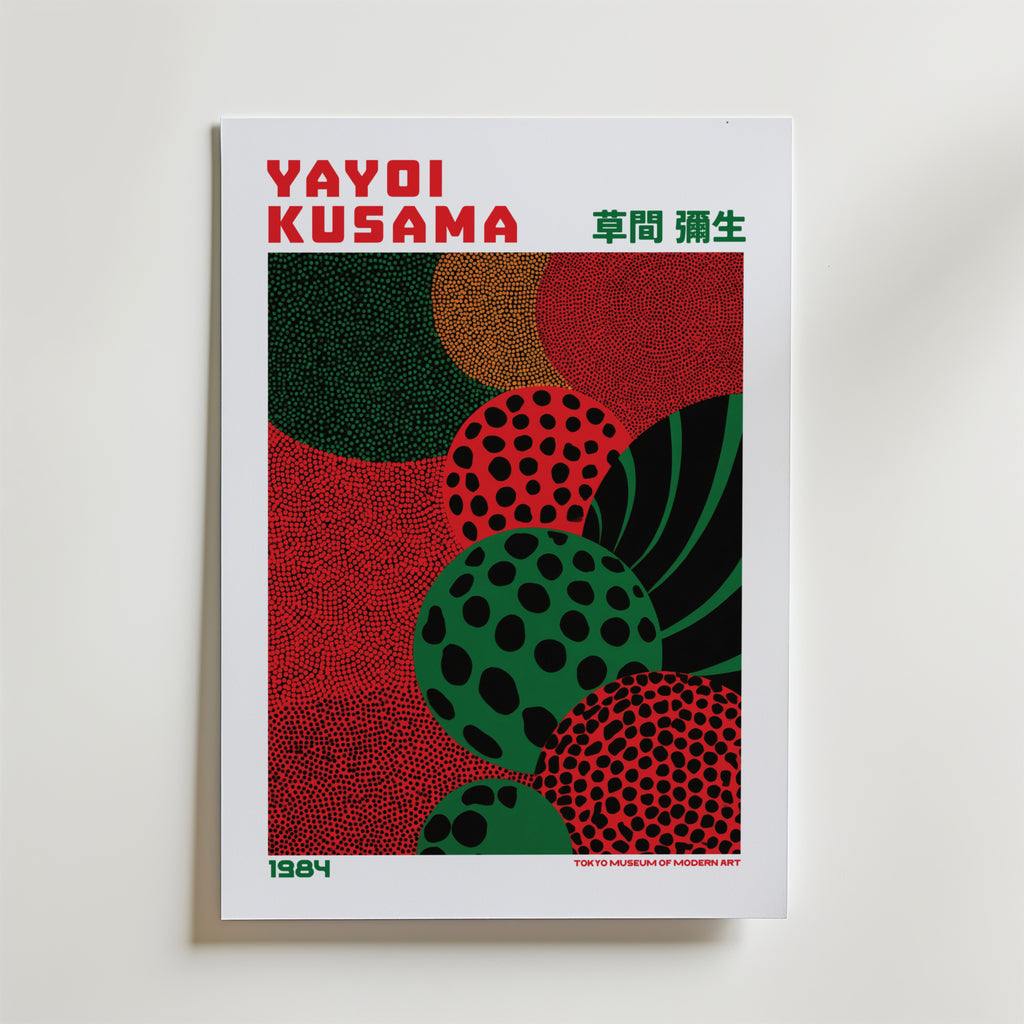 Yayoi Kusama Emerald Pulse 1984 Poster