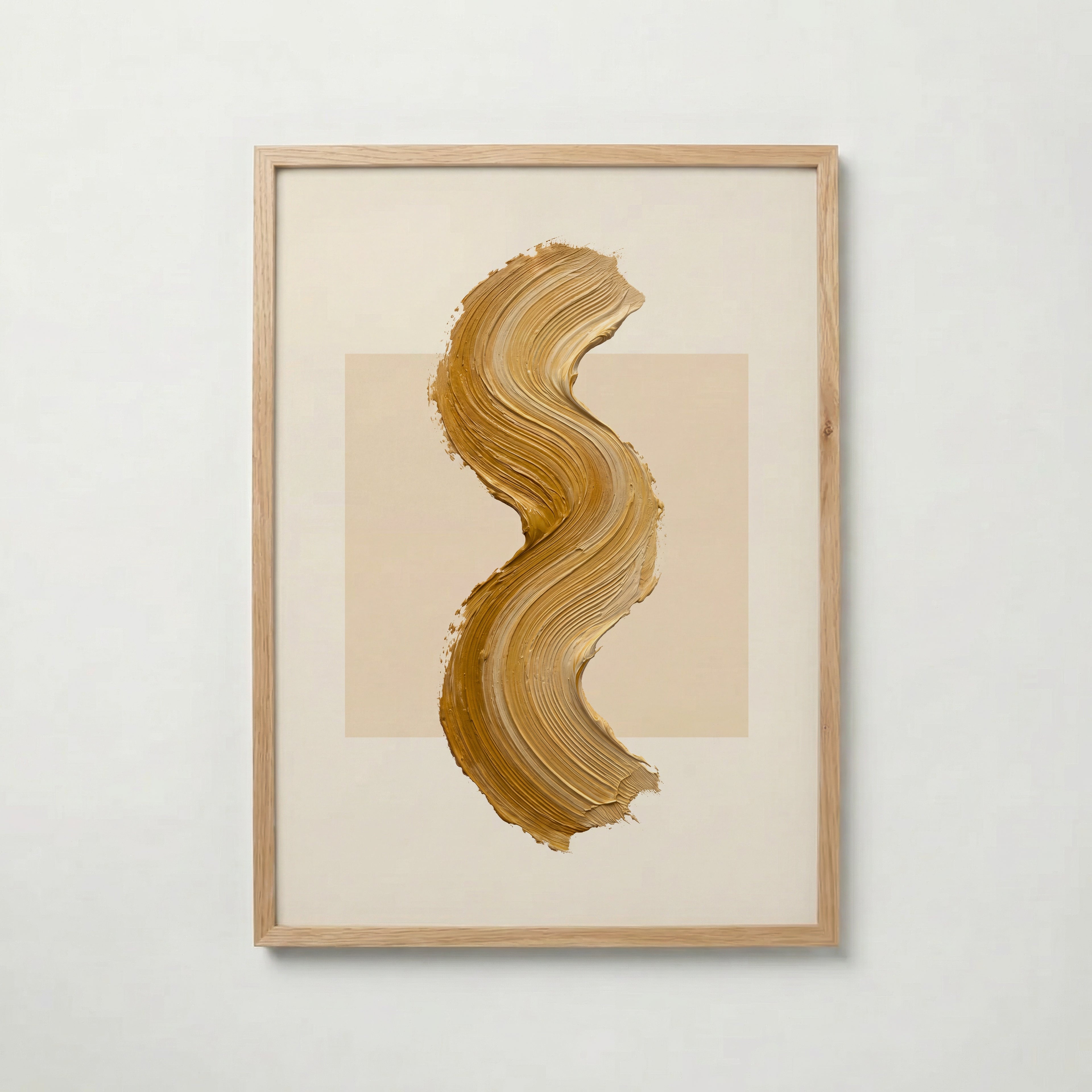 Ochre Curve Poster – ekram