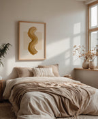 Ochre Curve Poster – i rum 4