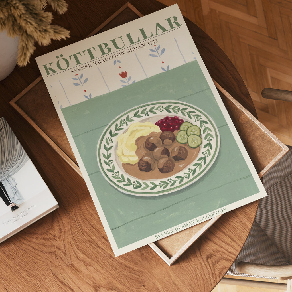 Köttbullar Poster – poster väggdekoration
