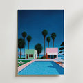 Hiroshi Nagai Palm Springs Pool Poster utan passepartout