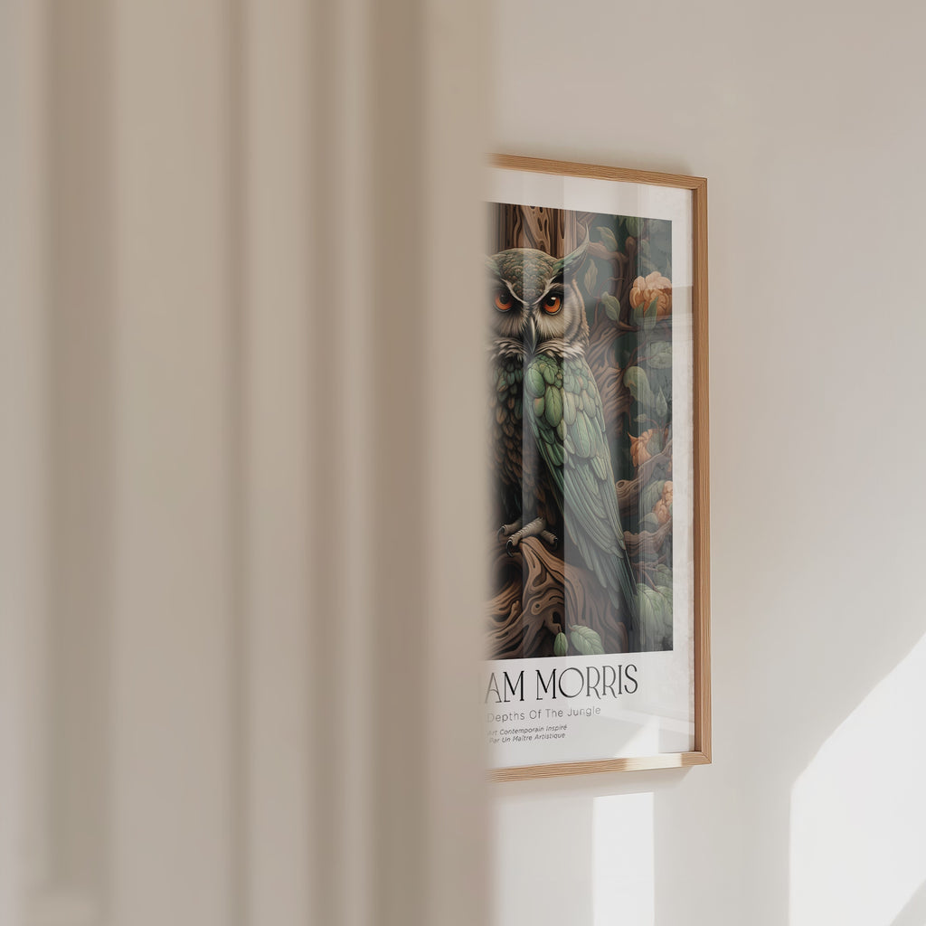 William Morris Forest Owl Poster