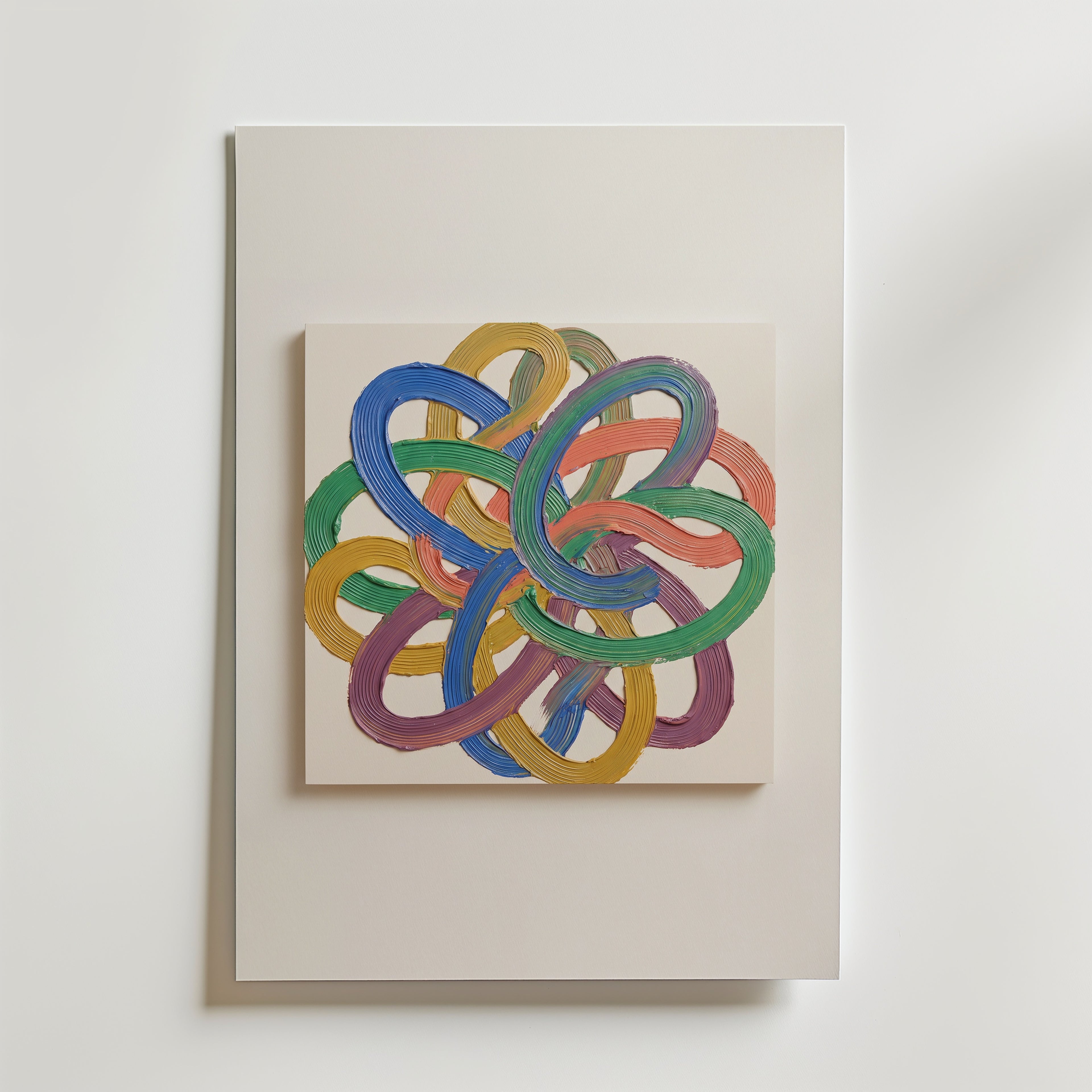 Prismatic Knot Poster – canvas utan passepartout