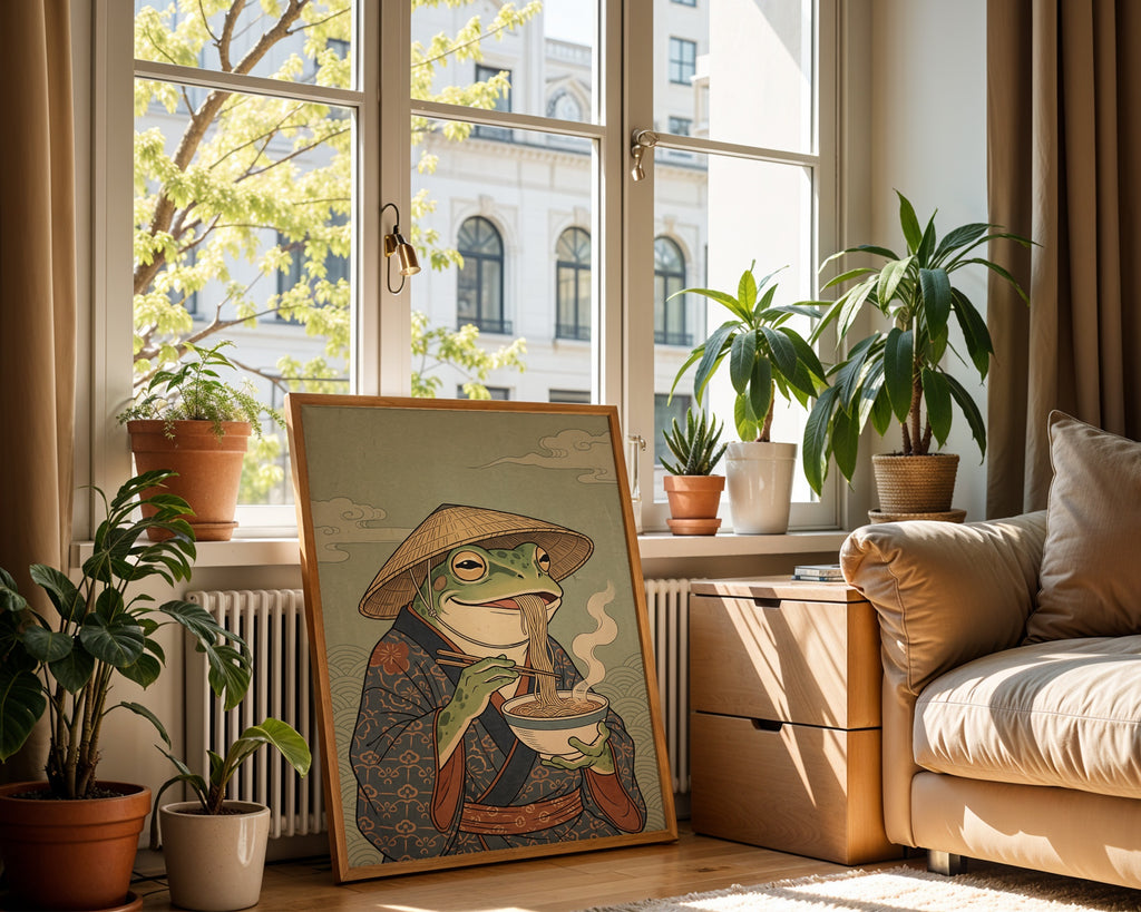 Ramen Frog Poster – i rum 4