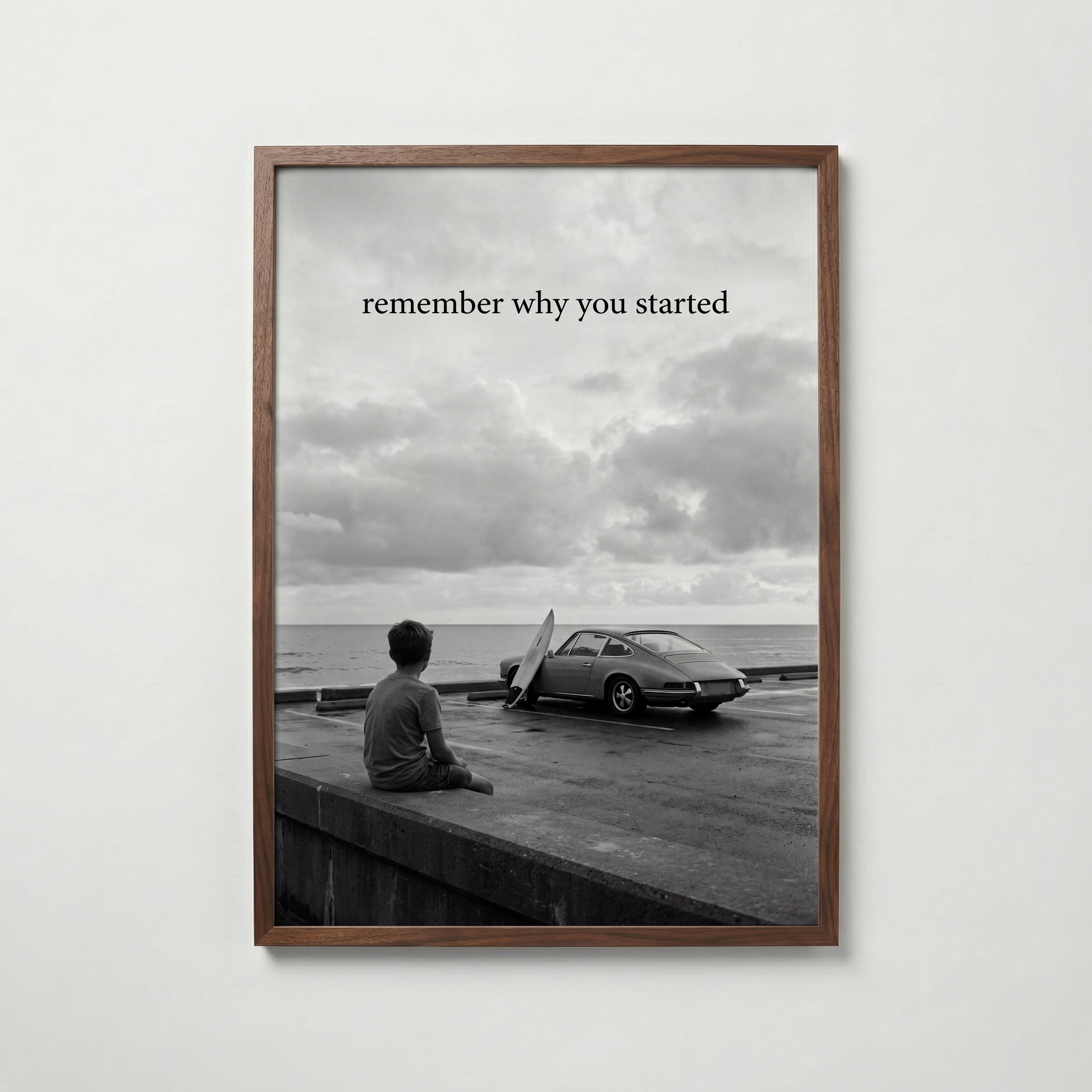 Remember Why You Started Poster – valnötsram