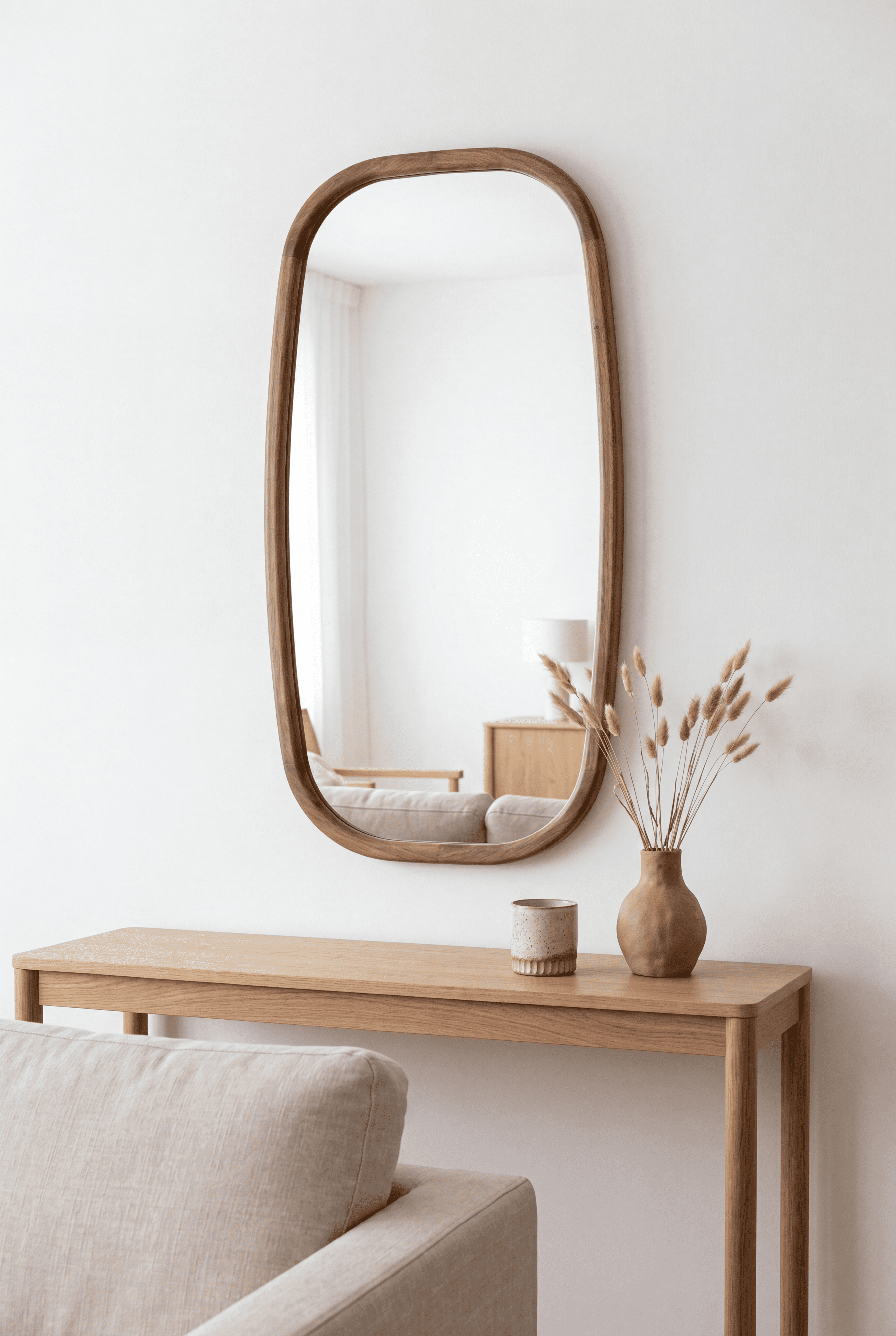 Siljan – Spegel med träram 40×80 cm
