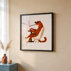 Smoking Leopard Poster – i rum 4