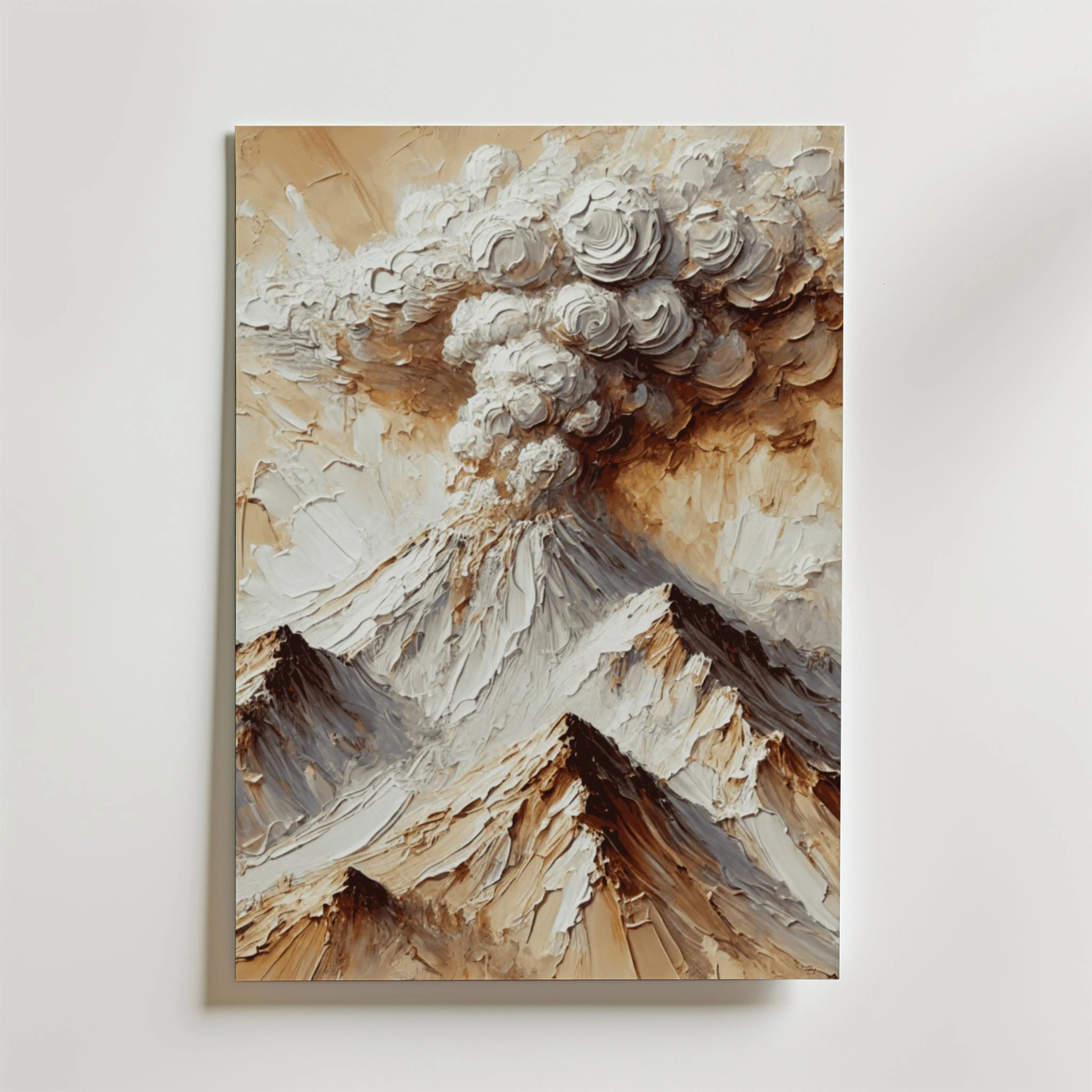 Abstract Volcanic Explosion Poster – Upplev kraften och skönheten i naturens mest dramatiska ögonblick med vår Abstract