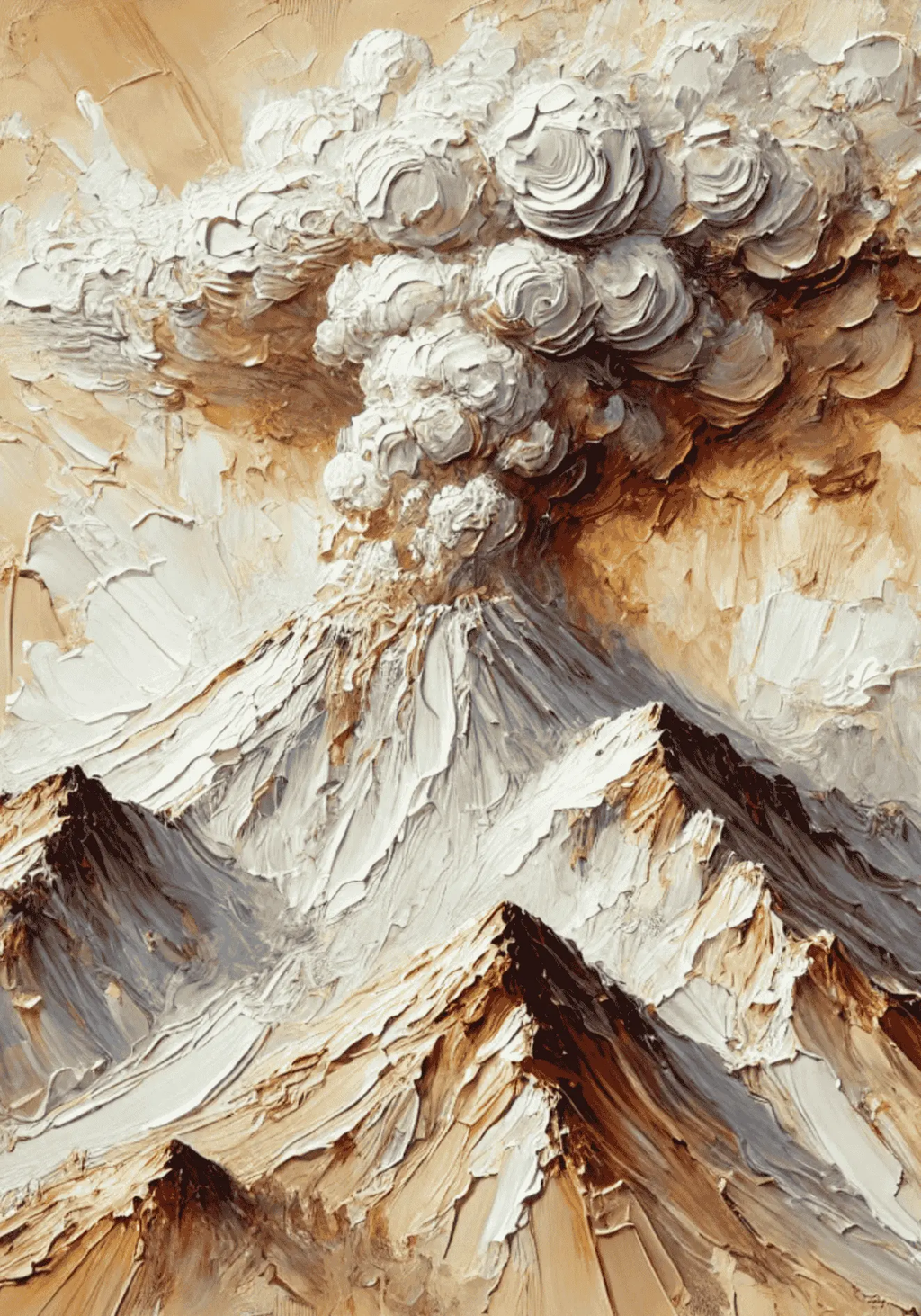 Abstract Volcanic Explosion Poster – poster väggdekoration
