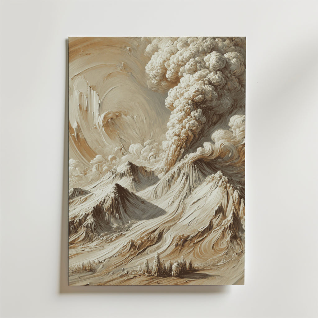 Abstract Volcanic Eruption Poster – Upplev kraften av naturens skönhet med vår Abstract Volcanic Eruption Poster .