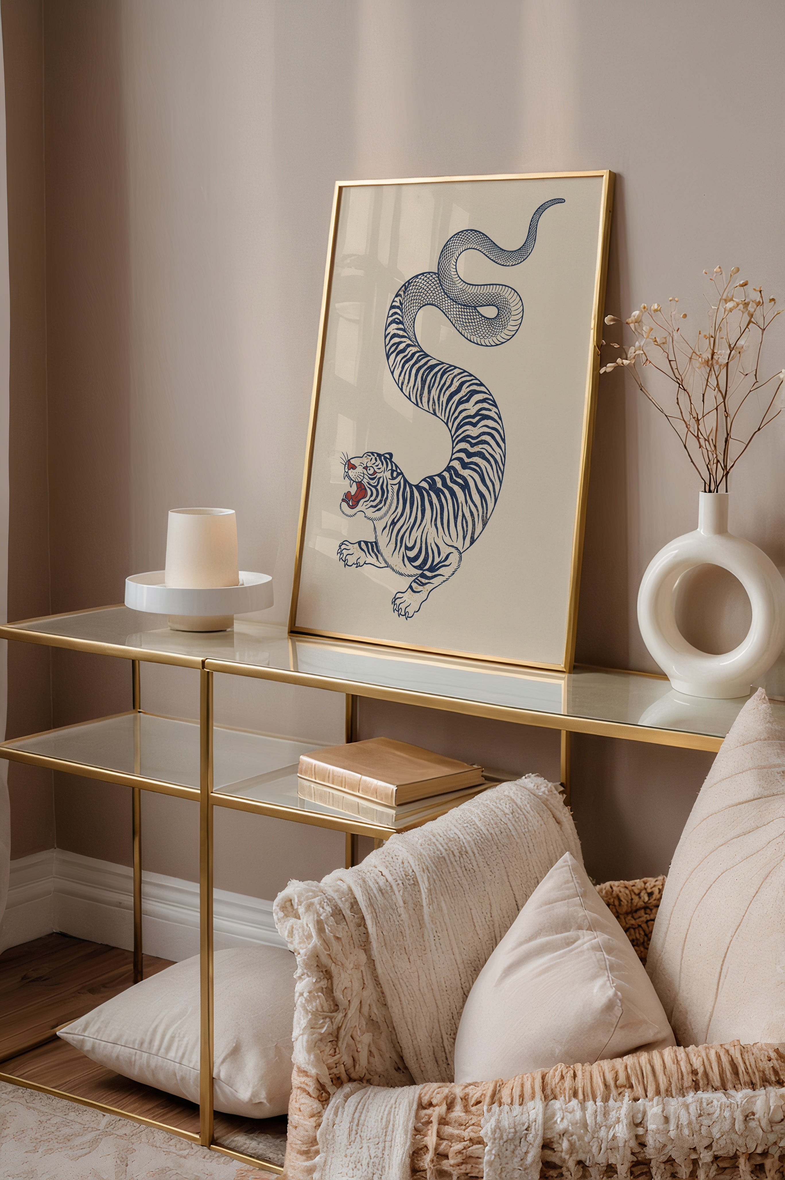 Tiger Serpent I Poster – i rum 3