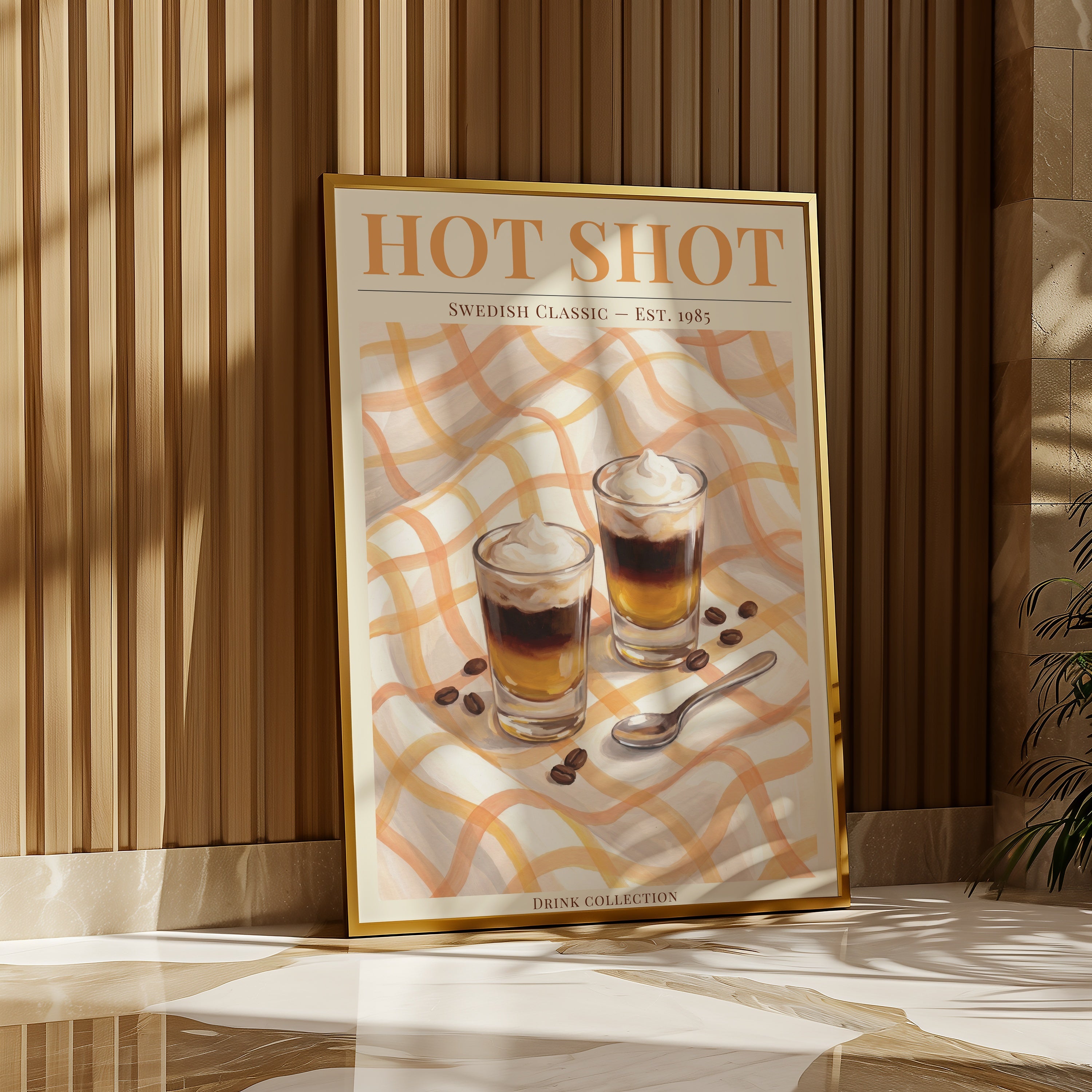 Two Hot Shots Please poster i inrett rum – Bozetto konsttryck i hög tryckkvalitet