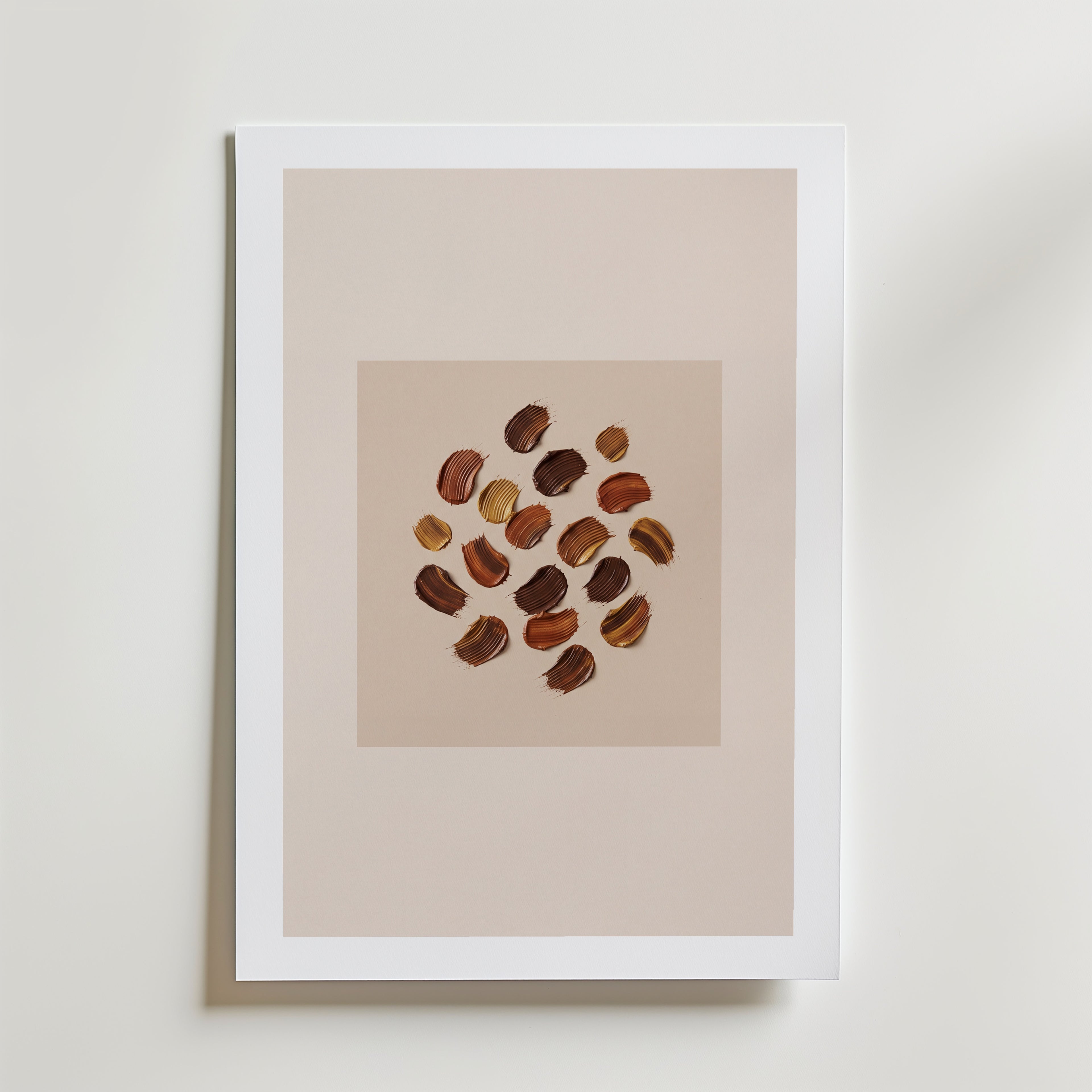 Umber Scatter Poster – med passepartout