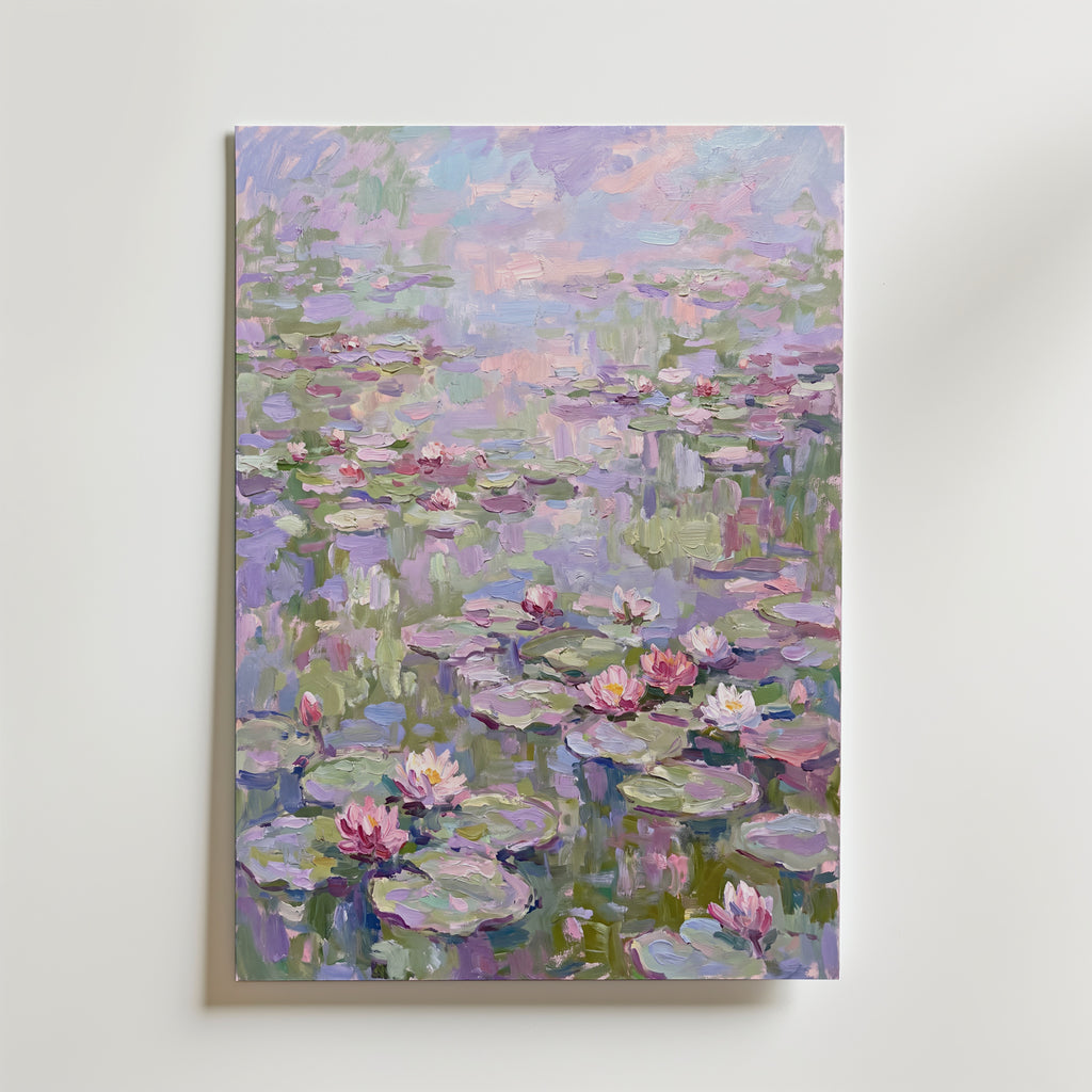 Waterlily Pond Poster – canvas utan passepartout