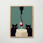 Wine & Cats Poster – ekram