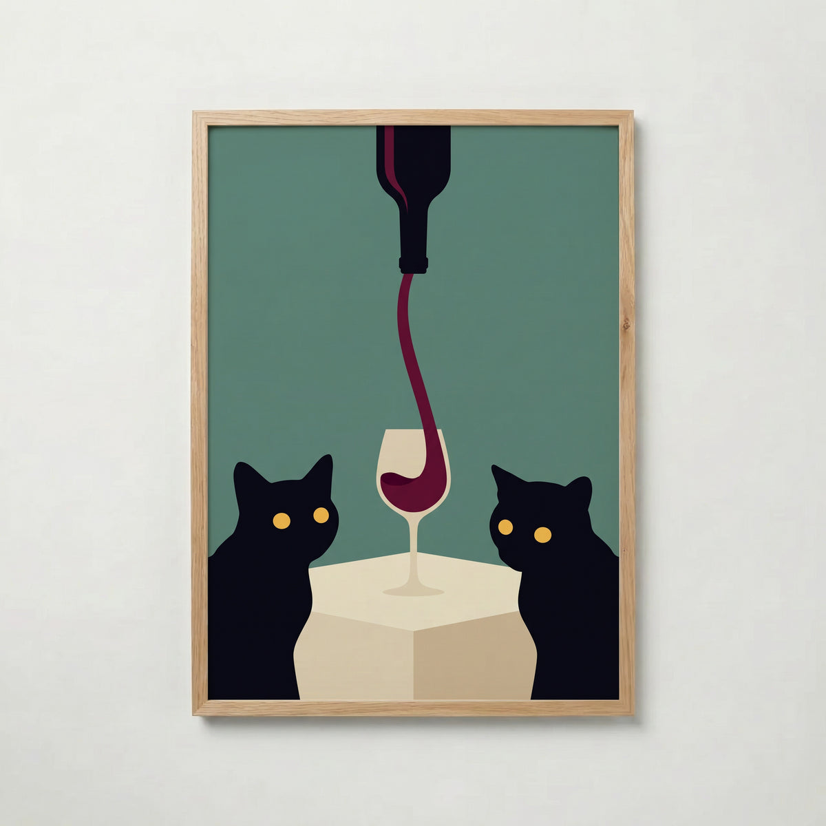 Wine & Cats Poster – ekram