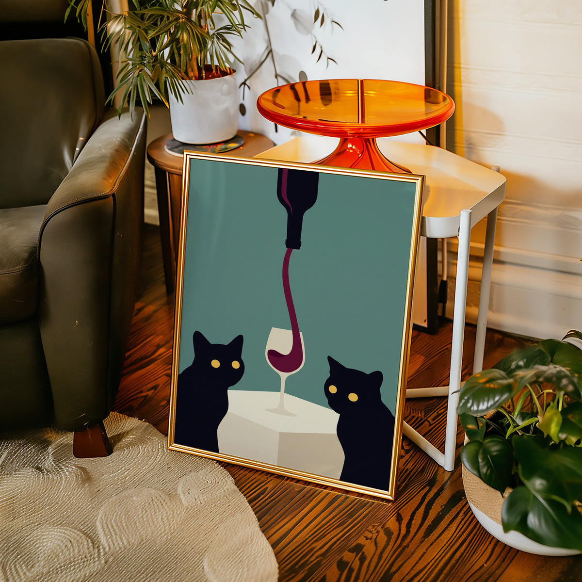 Wine & Cats Poster – i rum 2