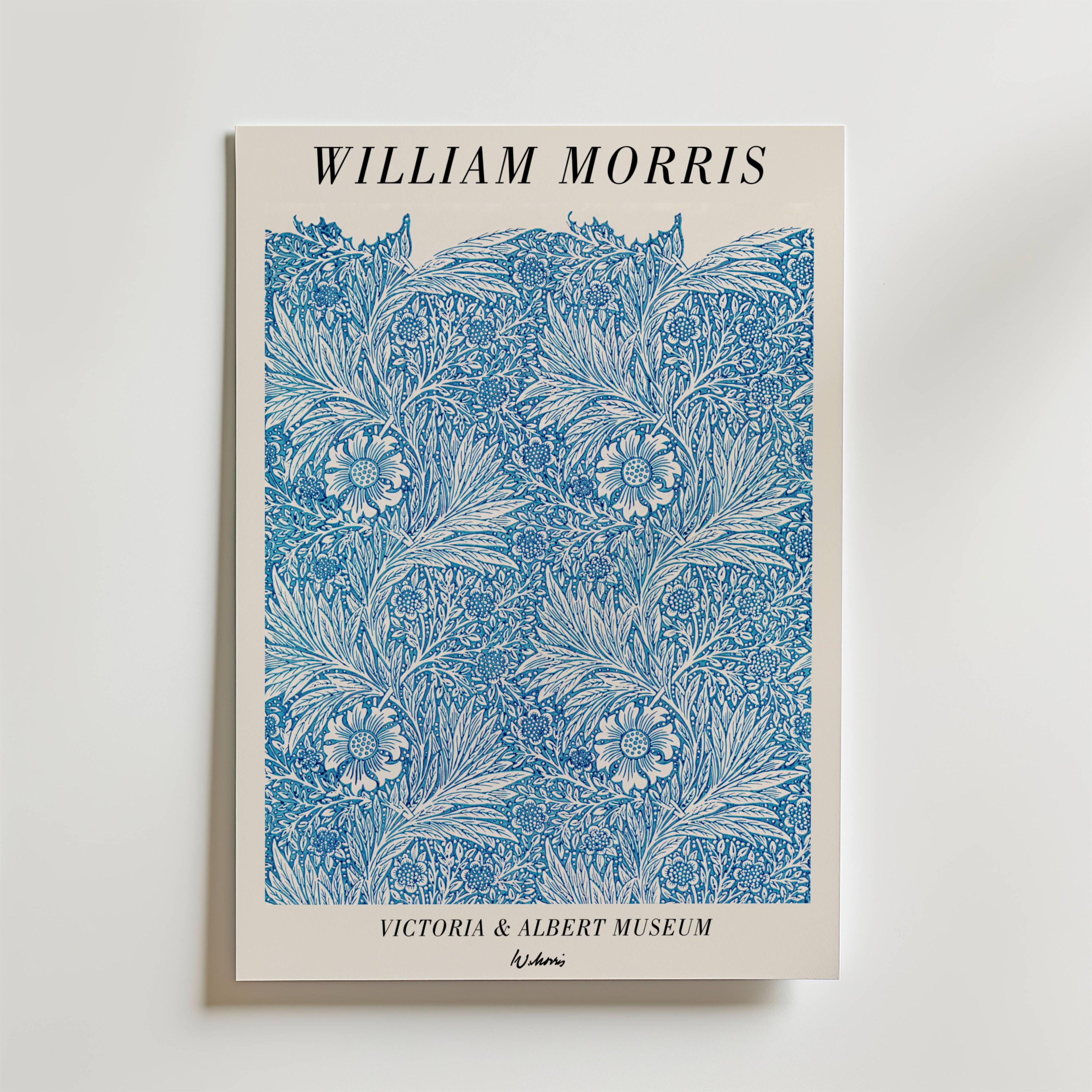 William Morris Victoria & – stilfullt konsttryck från Bozetto, tryckt på matt finpapper