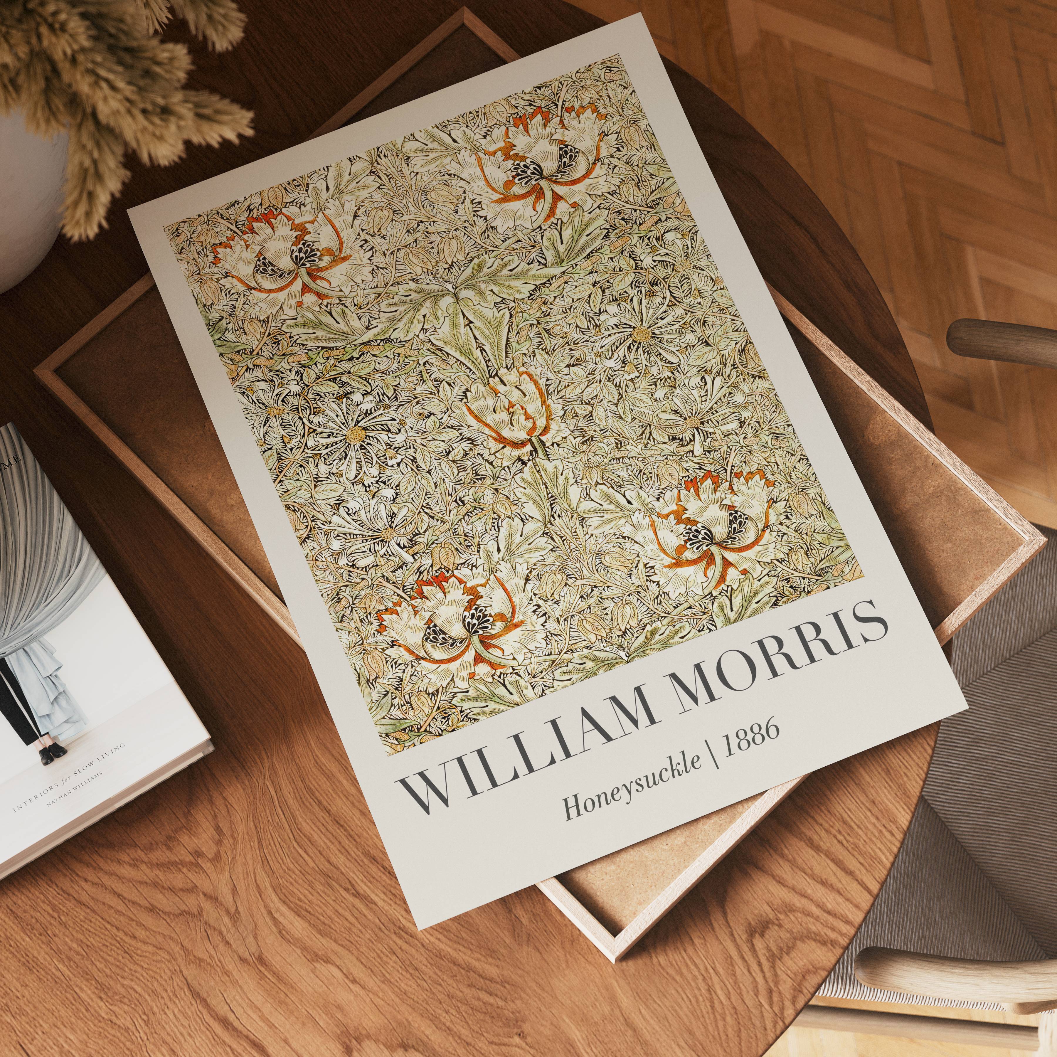 William Morris Honeysuckle – köp enkelt hos Bozetto konsttryck i hög kvalitet i hög kvalitet