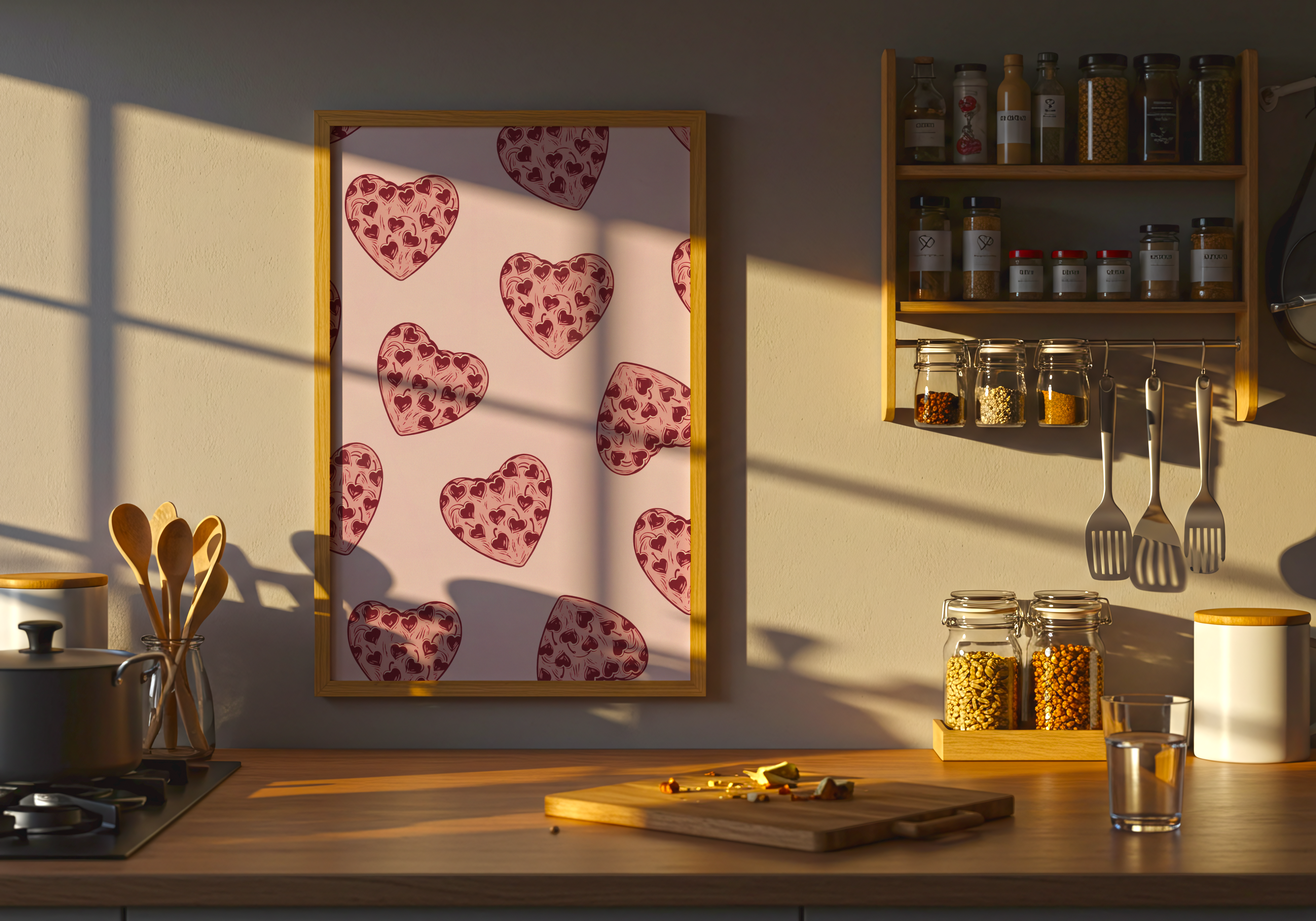 Strawberry Heart Poster