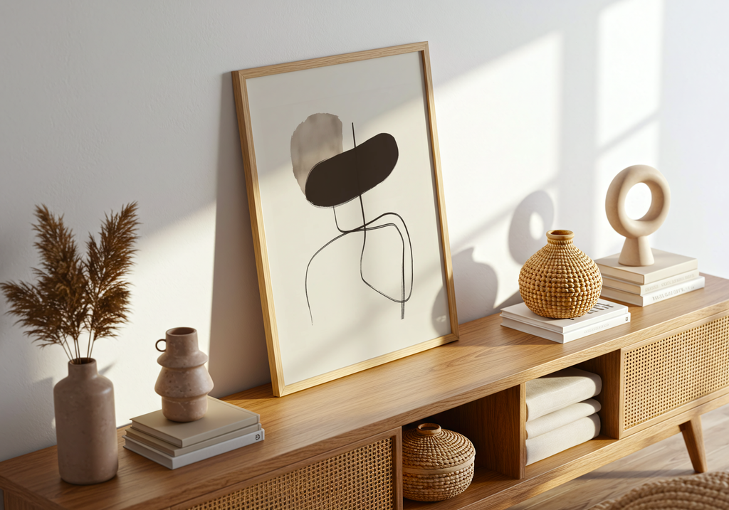 Geometric Silhouette Poster