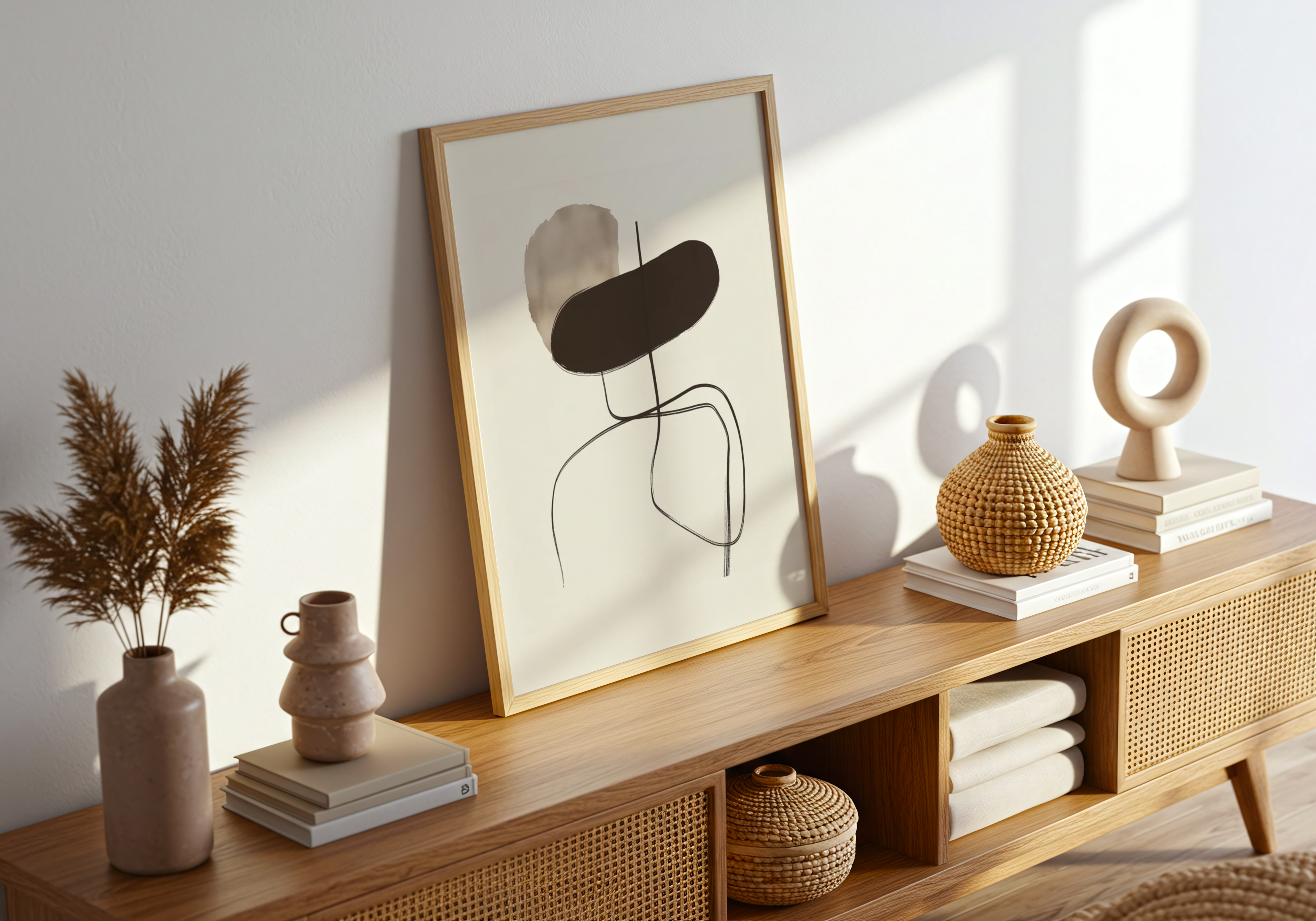 Geometric Silhouette Poster