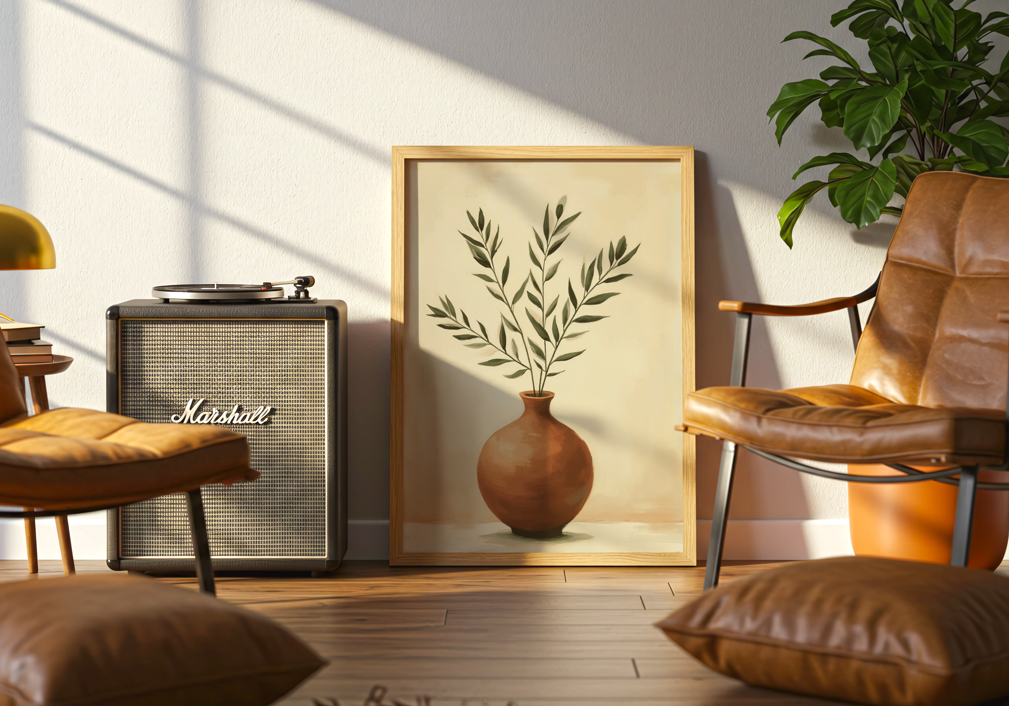 Minimalist Terracotta Vase Poster – poster på vägg inredning