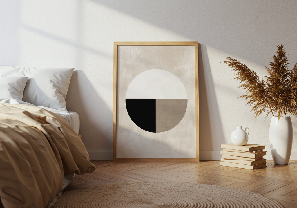 Abstract Single Round Shape Poster – poster på vägg inredning