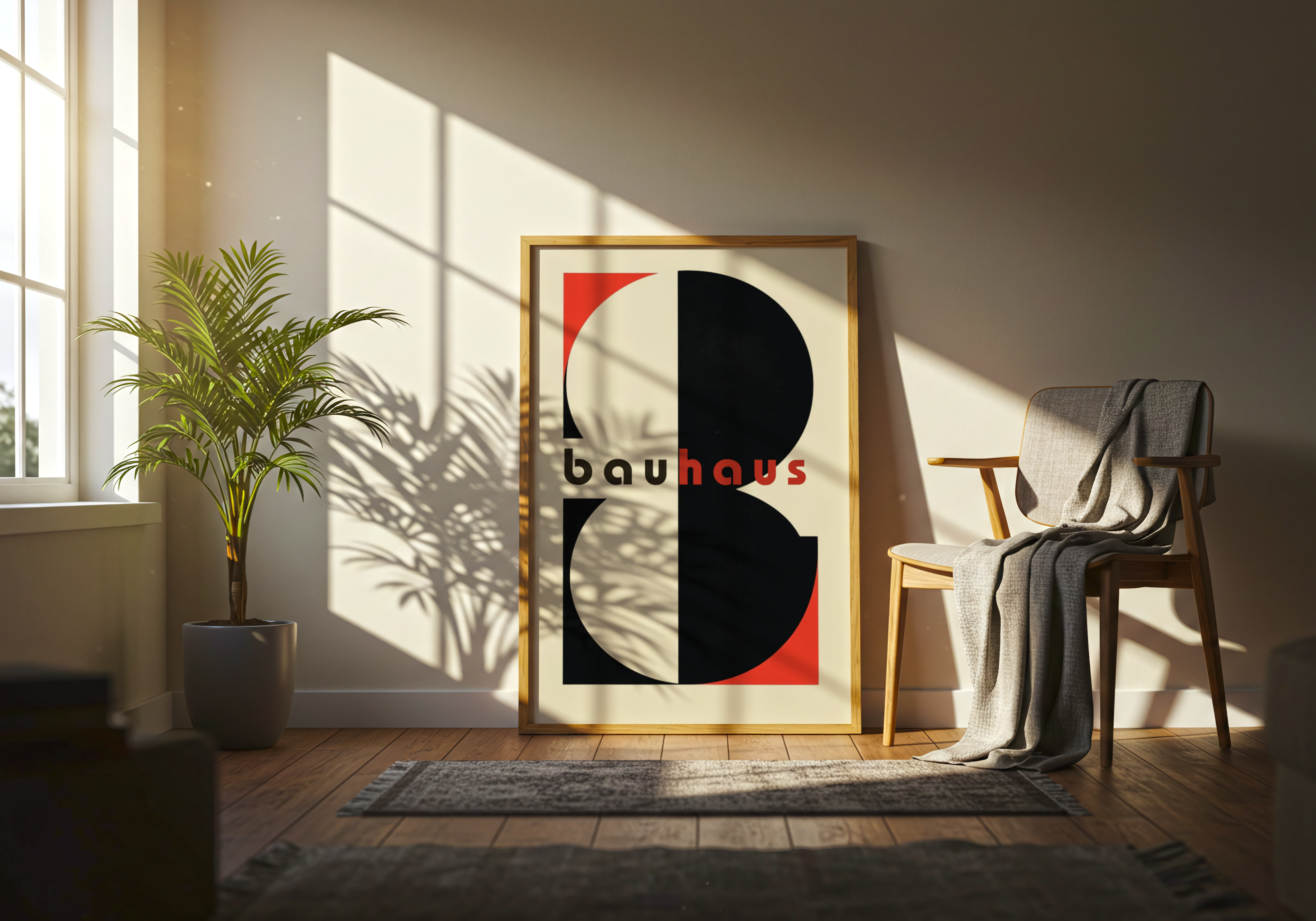 Bauhaus Abstract Typography Poster